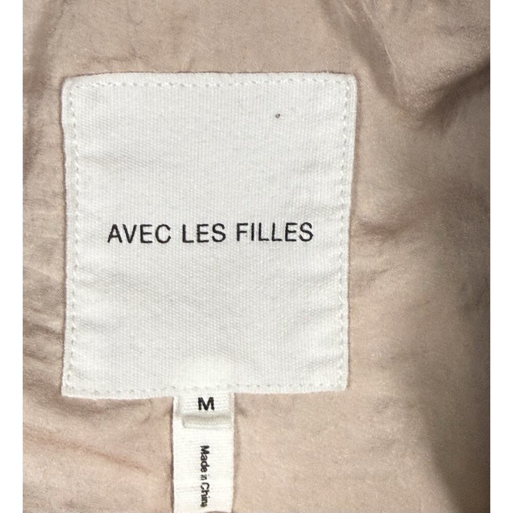 Anthropologie AVEC LES FILLES Mesh Hoodie Sz M Black Blush Floral Embroidery Zip - Picture 3 of 9